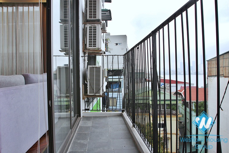 Lake view two bedrooms apartment for lease in Xom Phu, Dang Thai Mai area